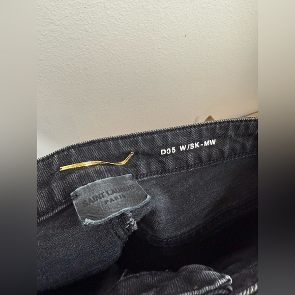 Saint Laurent Black Skinny Jeans d05 w/sk-mw Size 29 - Picture 7 of 9